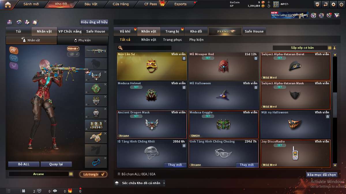 shop acc cf uy tin gia re